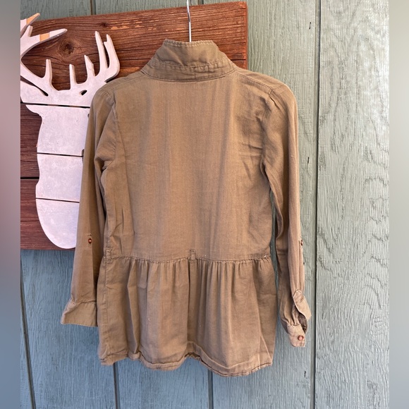 Carter's Green Button Down Blouse - Size 6 - Picture 3 of 8